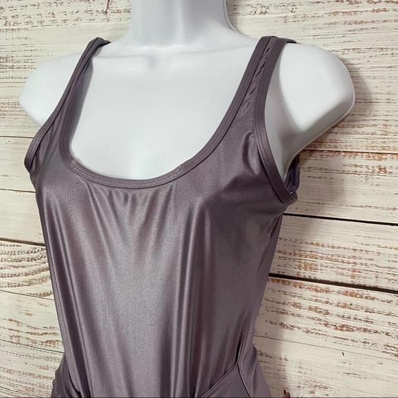 BETH RICHARDS METALLIC‎ PURPLE Size small  ONE PIECE SWIMSUIT - Picture 4 of 6